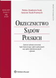 Orzecznictwo Sądów Polskich Orzecznictwo Sądów Polskich