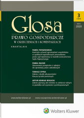 Glosa - Prawo Gospodarcze w Orzeczeniach i Komentarzach Glosa - Prawo Gospodarcze w Orzeczeniach i Komentarzach