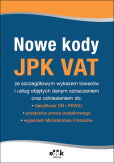 Nowe kody JPK VAT Nowe kody JPK VAT