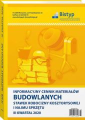 Informacyjny cennik MATERIAŁÓW BUDOWLANYCH, stawek robocizny kosztorysowej i najmu sprzętu Informacyjny cennik MATERIAŁÓW BUDOWLANYCH, stawek robocizny kosztorysowej i najmu sprzętu