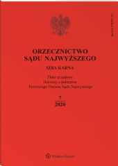 Orzecznictwo Sądu Najwyższego. Izba Karna Orzecznictwo Sądu Najwyższego. Izba Karna