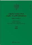 Orzecznictwo Sądu Najwyższego. Izba Cywilna Orzecznictwo Sądu Najwyższego. Izba Cywilna