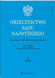 Orzecznictwo Sądu Najwyższego. Izba Pracy i Ubezpieczeń Społecznych Orzecznictwo Sądu Najwyższego. Izba Pracy i Ubezpieczeń Społecznych