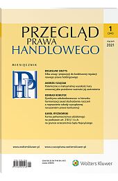 Przegląd Prawa Handlowego Przegląd Prawa Handlowego