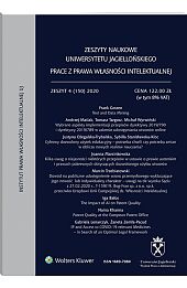 Zeszyty Naukowe Uniwersytetu Jagiellońskiego. Prace z Prawa Własności Intelektualnej Zeszyty Naukowe Uniwersytetu Jagiellońskiego. Prace z Prawa Własności Intelektualnej