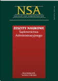 Zeszyty Naukowe Sądownictwa Administracyjnego Zeszyty Naukowe Sądownictwa Administracyjnego