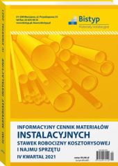 Informacyjny cennik MATERIAŁÓW INSTALACYJNYCH, stawek robocizny kosztorysowej i najmu sprzętu Informacyjny cennik MATERIAŁÓW INSTALACYJNYCH, stawek robocizny kosztorysowej i najmu sprzętu