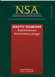Zeszyty Naukowe Sądownictwa Administracyjnego Zeszyty Naukowe Sądownictwa Administracyjnego
