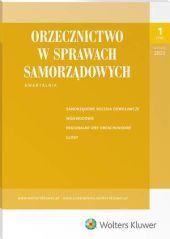 Orzecznictwo w Sprawach Samorządowych Orzecznictwo w Sprawach Samorządowych