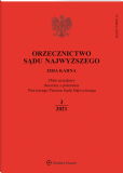 Orzecznictwo Sądu Najwyższego. Izba Karna Orzecznictwo Sądu Najwyższego. Izba Karna