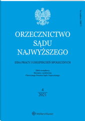 Orzecznictwo Sądu Najwyższego. Izba Pracy i Ubezpieczeń Społecznych Orzecznictwo Sądu Najwyższego. Izba Pracy i Ubezpieczeń Społecznych