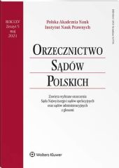 Orzecznictwo Sądów Polskich Orzecznictwo Sądów Polskich