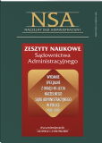 Zeszyty Naukowe Sądownictwa Administracyjnego Zeszyty Naukowe Sądownictwa Administracyjnego