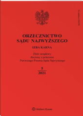 Orzecznictwo Sądu Najwyższego. Izba Karna Orzecznictwo Sądu Najwyższego. Izba Karna
