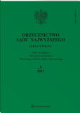 Orzecznictwo Sądu Najwyższego. Izba Cywilna Orzecznictwo Sądu Najwyższego. Izba Cywilna