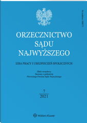 Orzecznictwo Sądu Najwyższego. Izba Pracy i Ubezpieczeń Społecznych Orzecznictwo Sądu Najwyższego. Izba Pracy i Ubezpieczeń Społecznych