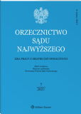 Orzecznictwo Sądu Najwyższego. Izba Pracy i Ubezpieczeń Społecznych Orzecznictwo Sądu Najwyższego. Izba Pracy i Ubezpieczeń Społecznych