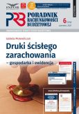 Druki ścisłego zarachowania-gospodarka i ewidencja Druki ścisłego zarachowania-gospodarka i ewidencja