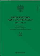 Orzecznictwo Sądu Najwyższego. Izba Cywilna Orzecznictwo Sądu Najwyższego. Izba Cywilna