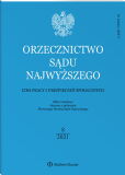 Orzecznictwo Sądu Najwyższego. Izba Pracy i Ubezpieczeń Społecznych Orzecznictwo Sądu Najwyższego. Izba Pracy i Ubezpieczeń Społecznych