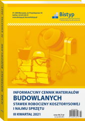 Informacyjny cennik MATERIAŁÓW BUDOWLANYCH, stawek robocizny kosztorysowej i najmu sprzętu Informacyjny cennik MATERIAŁÓW BUDOWLANYCH, stawek robocizny kosztorysowej i najmu sprzętu