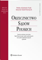 Orzecznictwo Sądów Polskich Orzecznictwo Sądów Polskich