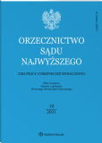Orzecznictwo Sądu Najwyższego. Izba Pracy i Ubezpieczeń Społecznych Orzecznictwo Sądu Najwyższego. Izba Pracy i Ubezpieczeń Społecznych