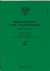 Orzecznictwo Sądu Najwyższego. Izba Cywilna Orzecznictwo Sądu Najwyższego. Izba Cywilna