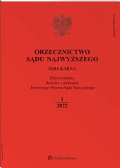 Orzecznictwo Sądu Najwyższego. Izba Karna Orzecznictwo Sądu Najwyższego. Izba Karna