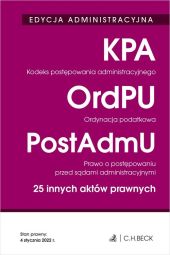 Kodeks postępowania administracyjnego Ordynacja podatkowa Prawo o postępow Kodeks postępowania administracyjnego Ordynacja podatkowa Prawo o postępow