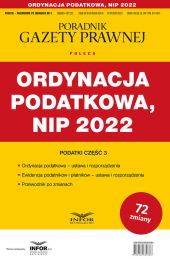 Ordynacja podatkowa NIP 2022 Ordynacja podatkowa NIP 2022