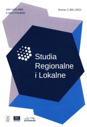 Studia Regionalne i Lokalne 2 (84) 2021 Studia Regionalne i Lokalne 2 (84) 2021