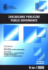 Zarządzanie Publiczne 4 (54) 2020 Zarządzanie Publiczne 4 (54) 2020