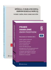 PAKIET: Prawo handlowe. Zbiór przepisów + Spółka z ograniczoną odpowiedzialnością. Wzory umów, pism i dokumentów PAKIET: Prawo handlowe. Zbiór przepisów + Spółka z ograniczoną odpowiedzialnością. Wzory umów, pism i dokumentów