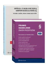 PAKIET: Prawo handlowe. Zbiór przepisów + Spółka z ograniczoną odpowiedzialnością. Wzory umów, pism i dokumentów PAKIET: Prawo handlowe. Zbiór przepisów + Spółka z ograniczoną odpowiedzialnością. Wzory umów, pism i dokumentów