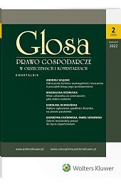 Glosa - Prawo Gospodarcze w Orzeczeniach i Komentarzach Glosa - Prawo Gospodarcze w Orzeczeniach i Komentarzach