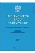 Orzecznictwo Sądu Najwyższego. Izba Pracy i, Orzecznictwo Sądu Najwyższego. Izba Pracy i,