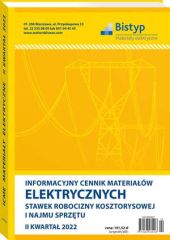 Informacyjny cennik MATERIAŁÓW ELEKTRYCZNYCH, stawek robocizny kosztorysowej i najmu sprzętu Informacyjny cennik MATERIAŁÓW ELEKTRYCZNYCH, stawek robocizny kosztorysowej i najmu sprzętu