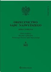 Orzecznictwo Sądu Najwyższego. Izba Cywilna Orzecznictwo Sądu Najwyższego. Izba Cywilna