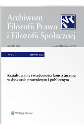 Archiwum Filozofii Prawa i Filozofii Społecznej Archiwum Filozofii Prawa i Filozofii Społecznej