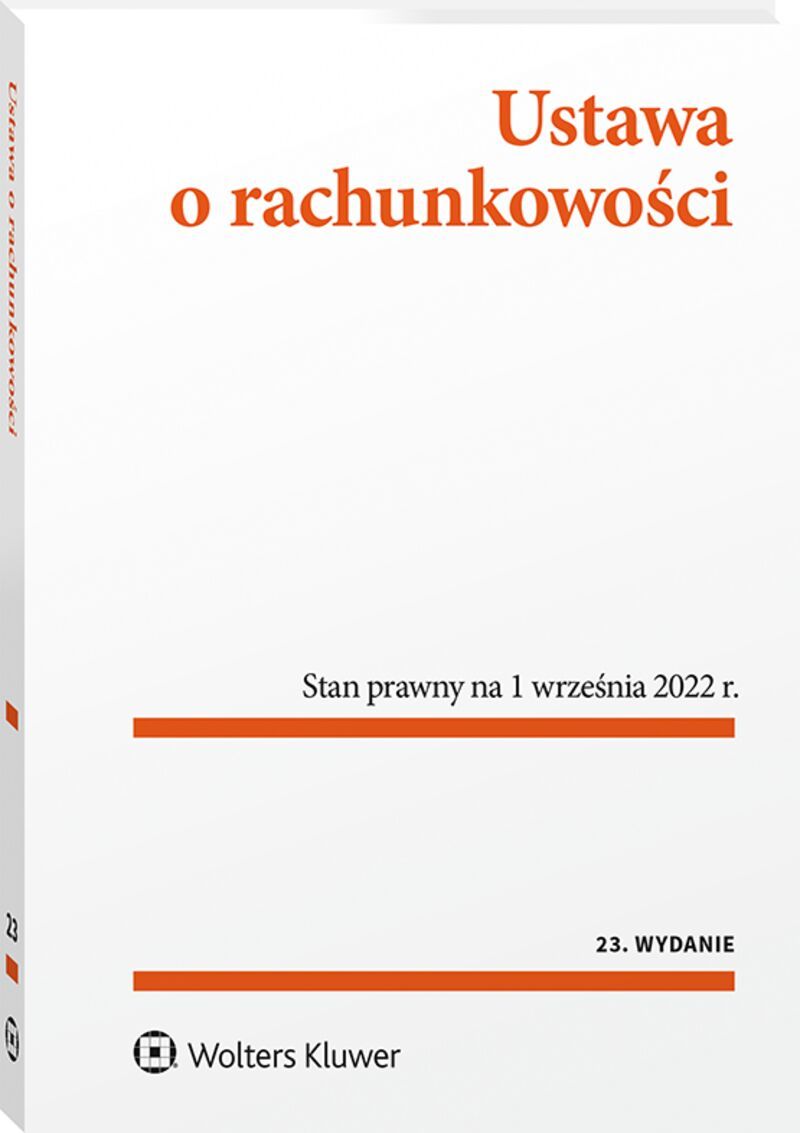 Ustawa O Rachunkowości Przepisy 2022 Książka Profinfopl 4413