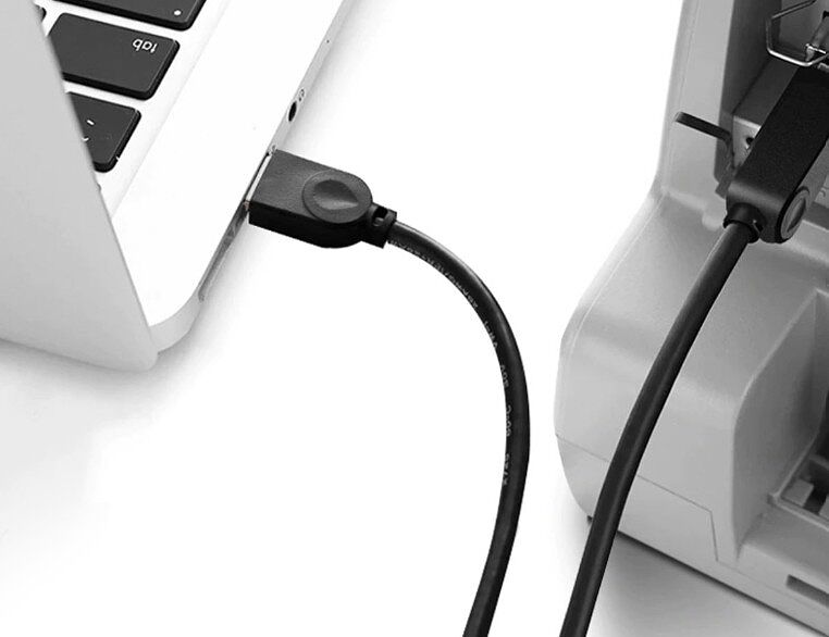 Kabel USB do drukarki Bixolon – szybkie podłączenie plug & play eliminuje trudności z konfiguracją i uruchomieniem urządzenia