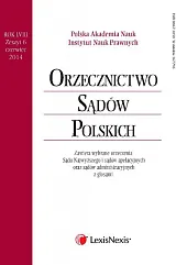 Orzecznictwo Sądów Polskich  Orzecznictwo Sądów Polskich