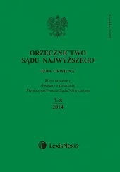 Orzecznictwo Sądu Najwyższego. Izba Cywilna 