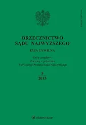 Orzecznictwo Sądu Najwyższego. Izba Cywilna 