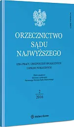 Orzecznictwo Sądu Najwyższego. Izba Pracy i, 