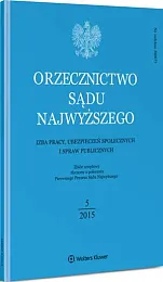 Orzecznictwo Sądu Najwyższego. Izba Pracy i, 