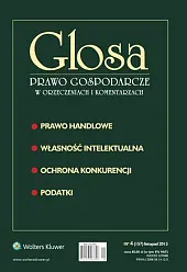Glosa - Prawo Gospodarcze w Orzeczeniach, 