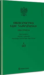 Orzecznictwo Sądu Najwyższego. Izba Cywilna 