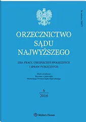 Orzecznictwo Sądu Najwyższego. Izba Pracy i, 